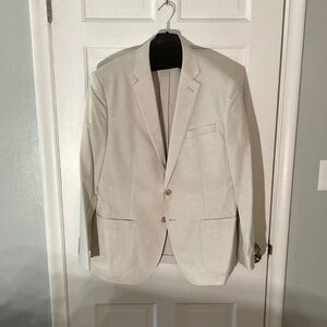 Unlined Cream Colored Blazer 44R